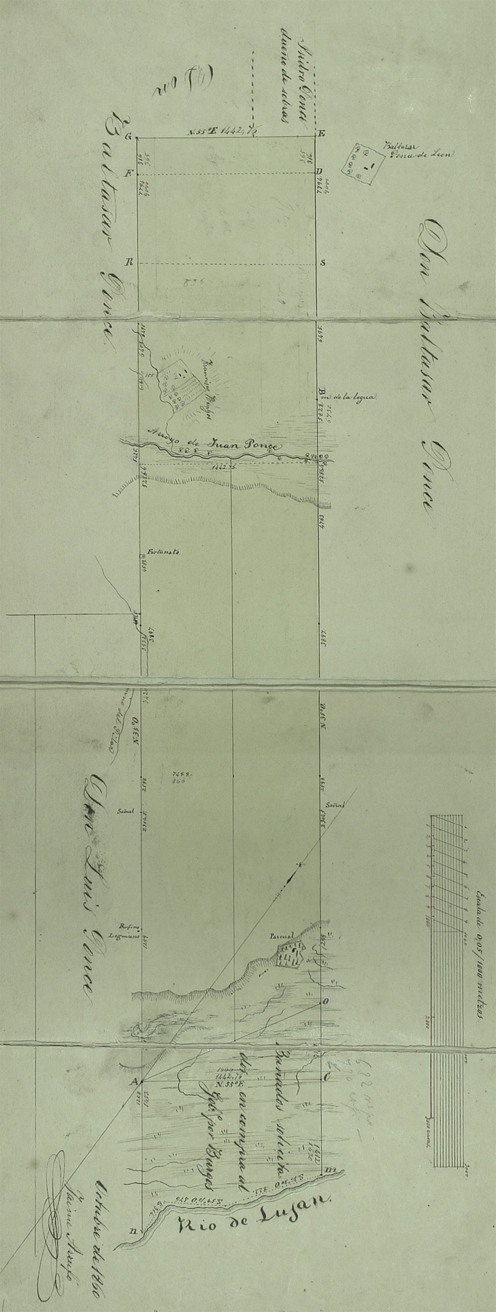 plano 17 del Agr Arrufo de 1860